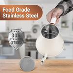 Load image into Gallery viewer, Mecity Electric Kettle Stainless Steel Gooseneck Water Kettle Water Boiler for Pour Over Coffee Fast Heating, Auto Shut Off, 27 fl oz, 1000W, Milk White