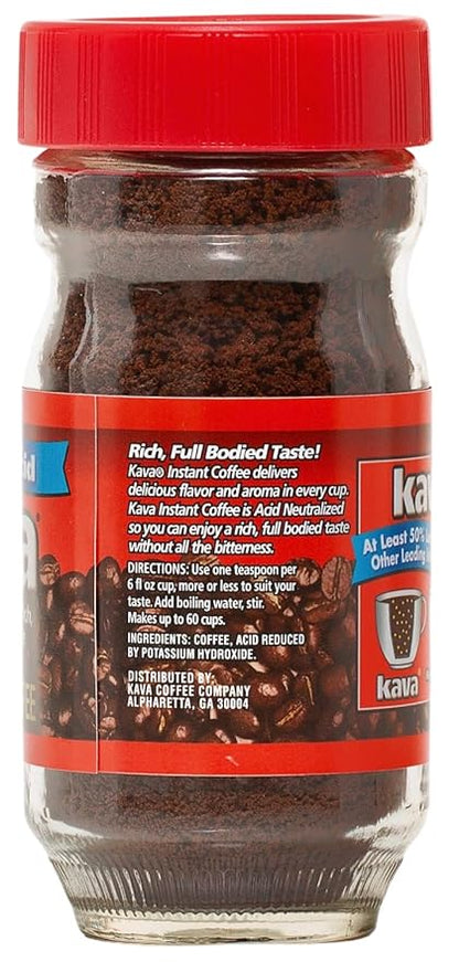 Kava Acid Neutralized Instant Coffee, 4 Ounce (Pack of 6)