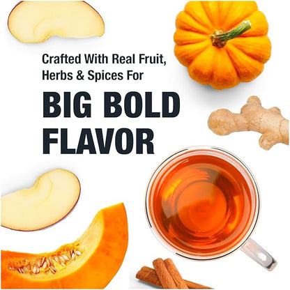 Tiesta Tea - Pumpkin Spice Rooibos Loose Leaf Tea, Premium Caffeine-Free Herbal Infusion, Reseable Pouch, Brew Hot or Iced, Makes up to 25 Cups, 2 Ounce