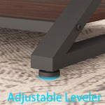 Load image into Gallery viewer, HSH Walnut 2 Tier Storage Coffee Table, Modern Rectangle Center Table for Living Room, Industrial Minimalist Wooden Metal Cocktail Tea Table, Home Office Rustic Simple Display Coffee Table, 39 Inch