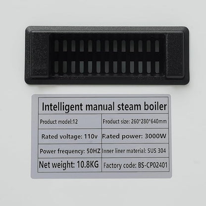 Commercial Milk Frother Automatic Steam Boiler Water Frothing Machine Electric Milk Foam Machine with LED Display 24H Timing Function for Coffee Tea Dessert Shop (12L-White)