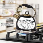 Load image into Gallery viewer, Tea Kettle -3.0 Quart Tea Kettles Stovetop Whistling Teapot Stainless Steel Tea Pots for Stove Top Whistle Tea Pot