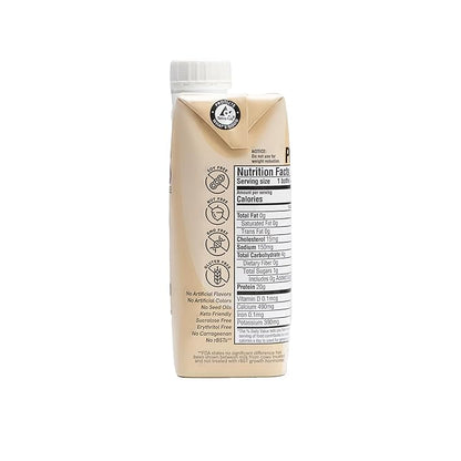 Protein Coffee - Real Cold Brew with Creamy Vanilla - 20g Ready To Drink Protein - 1g Sugar - 100 Calories - No Added Sugar, 99% Lactose Free Keto Friendly Proffee - 11 FL OZ - 12pk Vanilla