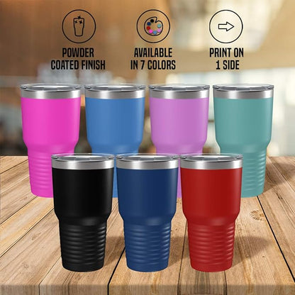 Multiple Sclerosis Awareness Cup - Be Strong and Fight on - 30oz Red Tea, Coffee Tumbler