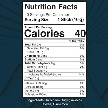 Oriente Dark Roast Instant Coffee, 40 ct, Sweetened Espresso – 100% Arabica Coffee, Instant Hot or Iced Coffee - Just add water