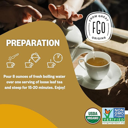 FGO Organic Calendula Flowers, Whole, Imported Calendula Officinalis From Egypt, 16oz Bulk Resealable Pouch, Packaging May Vary (Pack of 1)