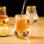 Load image into Gallery viewer, 【2025 New Design】DUJUST‌ Elegant Curvaceous Shot Glass(1.5oz), Crystal Shot Glass Set Decorated with 24K Gold Leaf Flakes BPA-Free &amp; Lead-Free, Perfect for Décor &amp; Collection, Gift Choices - 6 pcs