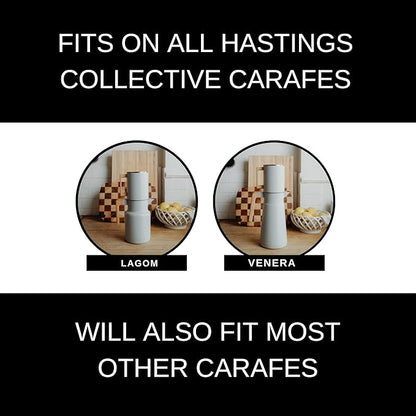 HASTINGS Pour Over Coffee Dripper - Stainless Steel Pour Over Coffee Filter, Metal Paperless Reusable Double Mesh Cone Filter with Wood Handle - Coffee Maker for Single Cup Brew up to 68 OZ (Grey)