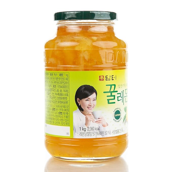 Damtuh Honey Lemon Tea 2.2lb (35.3 fl oz) – Traditional Korean Preserved Lemon with Honey, Refreshing Citrus Herbal Tea, Lemon Marmalade Preserve