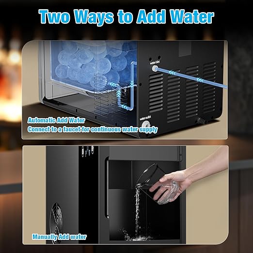 2'' Ice Ball Maker—150 Balls/24H, 1.6L Water Tank, 4 spheres/40mins, Countertop Ice Maker with Smart Alert & LED Panel for Whiskey, Cocktails.