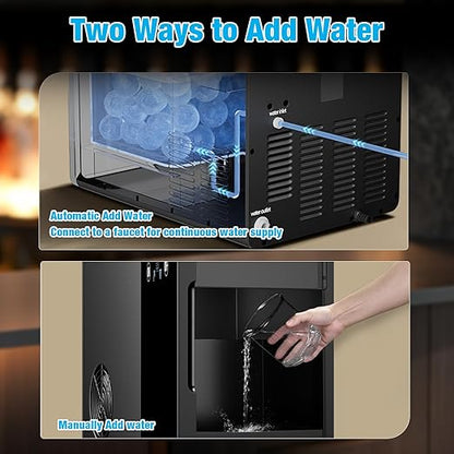 2'' Ice Ball Maker—150 Balls/24H, 1.6L Water Tank, 4 spheres/40mins, Countertop Ice Maker with Smart Alert & LED Panel for Whiskey, Cocktails.