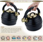 Load image into Gallery viewer, Tea Kettle for Stove Top Whistling Teapot, 3.2Q Tea Pot Stainless Steel Teakettle with Heat Proof Ergonomic Handle