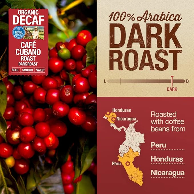 Mayorga Decaf Dark Roast 5lb Bag Cafe Swiss Water Decaffeinated Cubano Roast 100% Arabica Whole Coffee Beans - Smoothest Organic Coffee - Specialty Grade, Non-GMO, Direct Trade