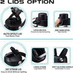 Load image into Gallery viewer, 32/40 OZ Water Bottle with Handle, Stainless Steel Insulated Tumbler with Straw &amp; Carrying Case, Vacuum Thermal Insulated Flask Mug, Coffee Tumbler Cup Fit in Car Cup Holder for Travel Drive