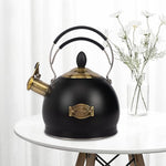 Load image into Gallery viewer, Whistling Tea Kettle Stainless Steel Teapot, Teakettle for Stovetop Induction Stove Top, Fast Boiling Heat Water Tea Pot 2.6 Quart