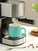 Load image into Gallery viewer, Teocera Ceramic Coffee Mug Set of 4-12 oz Coffee Mugs with Large Handles for Hot or Cold Drinks Like Latte, Cocoa, Tea or Juice - Smooth Ceramic, Dishwasher Safe, Turquoise