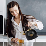 Load image into Gallery viewer, Whistling Tea Kettle Stainless Steel Teapot, Teakettle for Stovetop Induction Stove Top, Fast Boiling Heat Water Tea Pot 2.6 Quart