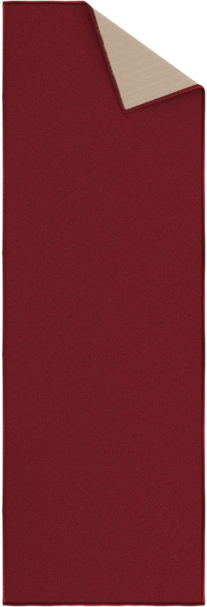 Ottomanson Hallway Runner Rug 20" x 59" Non Slip Solid Area Rugs Easy to Clean Laundry Rug Runner Durable & Pet Friendly Floor Carpet Runners for Hallways Entryway Living Room Kitchen, Red