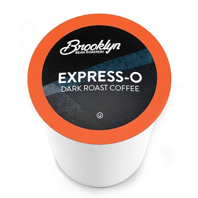 Brooklyn Beans Express-O Gourmet Coffee Pods - Compatible with Keurig 2.0 K Cup Brewers, 40 Count, Rich and Bold Espresso