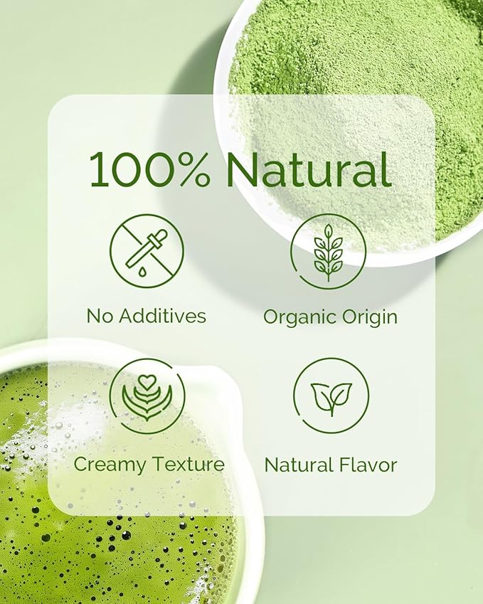 Maestri House Matcha Green Tea Powder, Authentically Culinary Grade from Japan, 100% Pure Organic, Rich Matcha Flavor, for Baking, Desserts & Lattes (3.53oz/100g)