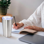 Load image into Gallery viewer, 20oz Tumbler Bulk Stainless Steel Tumbler Cup with Lid Vacuum Insulated Double Wall Travel Mug, Durable Powder Coated Travel Coffee Tumbler Mug for Hot &amp; Cold Drinks, Stainless Steel,12 Pack