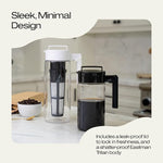 Load image into Gallery viewer, Takeya Tritan Cold Brew Coffee Maker - Airtight Pitcher with Leak-Free Lid - BPA-Free Cold Brew Maker with Silicone Handle - Dishwasher-Safe Pitcher for Homemade Cold Brew - 2 Quart, Black