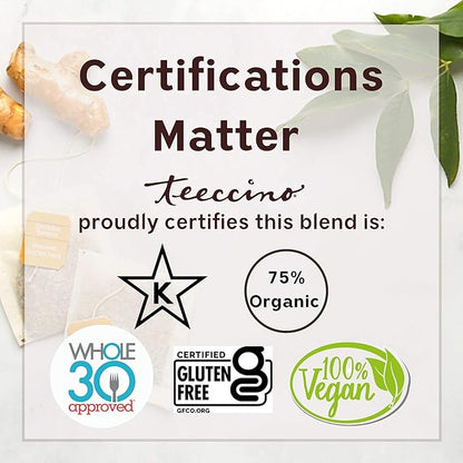 Teeccino Dandelion Vanilla Nut Herbal Coffee - Caffeine-Free Coffee Alternative with Prebiotics, Gluten Free, Acid Free - Medium Roast, 10 oz