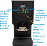 Load image into Gallery viewer, Electronic Automatic Coffee Tamper Machine - Precision Press for Perfect Espresso for Home &amp; Commercial. Adjustable Pressure, Multi-Tamp, Hands Free Operation, Height Adjustable for Wide Range (Black)