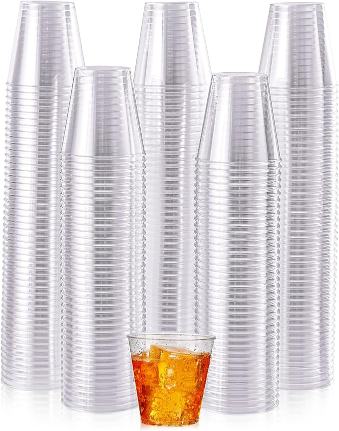 JOLLY CHEF 1000 Pack Plastic Shot Glasses-2 oz Disposable Cups 2 Ounce Plastic Shot Cups Ideal for Whiskey, Tasting,Food Samples,Perfect for Halloween, Thanksgiving,Christmas Party