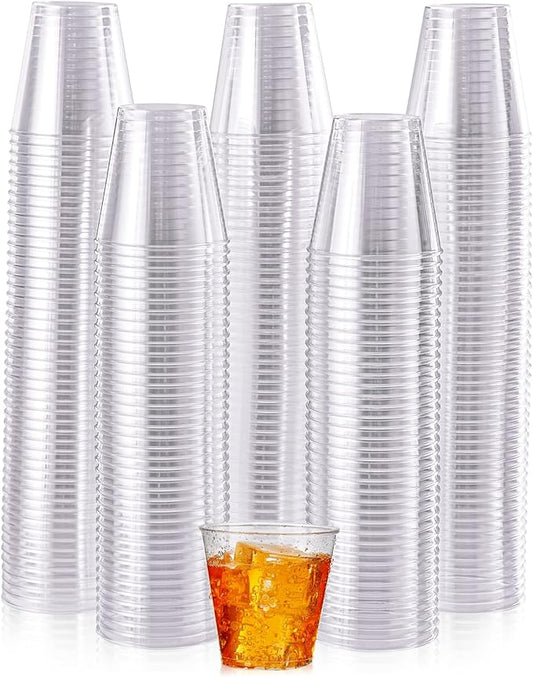 JOLLY CHEF 1000 Pack Plastic Shot Glasses-2 oz Disposable Cups 2 Ounce Plastic Shot Cups Ideal for Whiskey, Tasting,Food Samples,Perfect for Halloween, Thanksgiving,Christmas Party