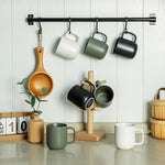 Load image into Gallery viewer, AmorArc 14oz Coffee Mugs Set of 6, Ceramic Coffee Mugs with Large Handle &amp; Wavy Rim for Latte/Hot Cocoa/Tea, Stylish Coffee Mugs for Men Women. Oven,Dishwasher&amp;Microwave Safe, Reactive Glaze