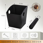 Load image into Gallery viewer, Knock Box Square High Sidewall Design Espresso Knock Box Shock-absorbent Knock Box Espresso with Removable Knock Bar and Non-Slip Base Espresso Accessories for Home/Office