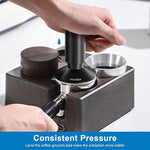 Load image into Gallery viewer, 51mm Espresso Tamper &amp; Magnetic WDT Tool, Barista Cofee Tamper with Spring Loaded, Anodized Aluminum Alloy Handle, Stainless Steel Corrugated Base with Cover for Portafilter Basket