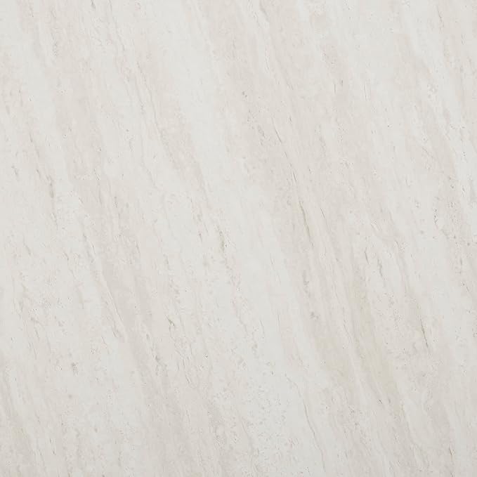 SEI Furniture Luna cocktail table, Silver, faux travertine