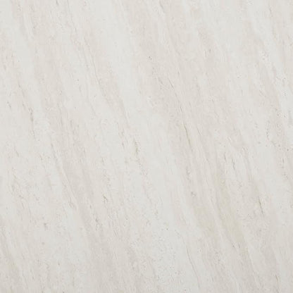 SEI Furniture Luna cocktail table, Silver, faux travertine