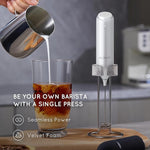 Load image into Gallery viewer, Rechargeable Milk Frother Handheld With USB-C Charging Stand, Electric Drink Mixer, Mini Whisk for Coffee, Matcha, etc