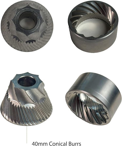 D40+ Single Dose Coffee Grinder (Black)