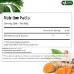 Load image into Gallery viewer, FreshDrinkUS, Premium 40 Soursop Turmeric Tea Bags, 100% Natural, Blend of Soursop Leaves, and Turmeric Root. Made with Natural Material Tea Bags. No Sugar, Vegan.