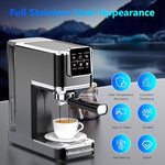 Load image into Gallery viewer, Espresso Machine 20 Bar,Touch Screen Espresso Maker with Steam Milk Frother,Stainless Steel Coffee Machine for Cappuccino Latte Americano Cold Brew,1350W Fast Heat Up System,Black