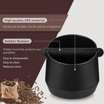 Load image into Gallery viewer, Knock Box 6 Inch Extra Large Capacity Design Espresso Knock Box Shock-absorbent Knock Box Espresso with Removable Knock Bar and Non-Slip Base Espresso Accessories for Home/Office