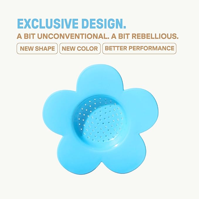 [Holiday Gift] Vietnamese Phin Filter, Plastic Reusable Pour Over Coffee Dripper, Single Cup Coffee Filter with Flower Design for Manual Brewing, Gift for Christmas Thankgiving (Blue)