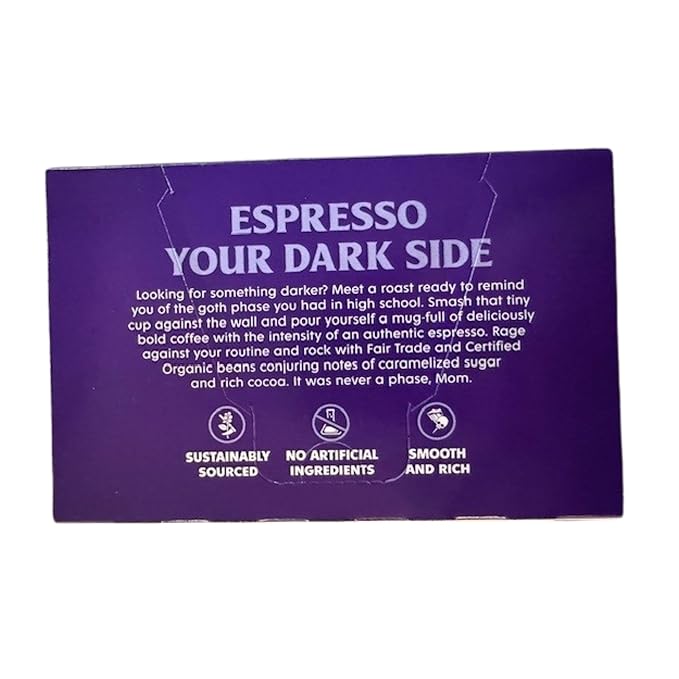 Death Wish Coffee, Espresso Roast Single Serve Coffee Pods - Fair Trade and Organic (10 Count)
