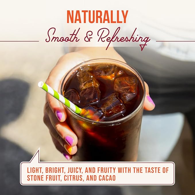 Organic Cold Brew Coffee, 12-Pack – Single Origin Ethiopian Unsweetened Black Coffee, Clean & Bright Flavor, 150 mg Natural Caffeine, Ready-to-Drink 10 oz Cans