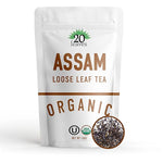 Load image into Gallery viewer, Assam Loose Leaf Black Tea - 100% Certified Organic - 1lb Pouch - 16oz Resealable Bag - 1 Pack