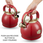Load image into Gallery viewer, Tea Kettle -2.8 Quart Tea Kettles Stovetop Whistling Teapot Stainless Steel Tea Pots for Stove Top Whistle Tea Pot