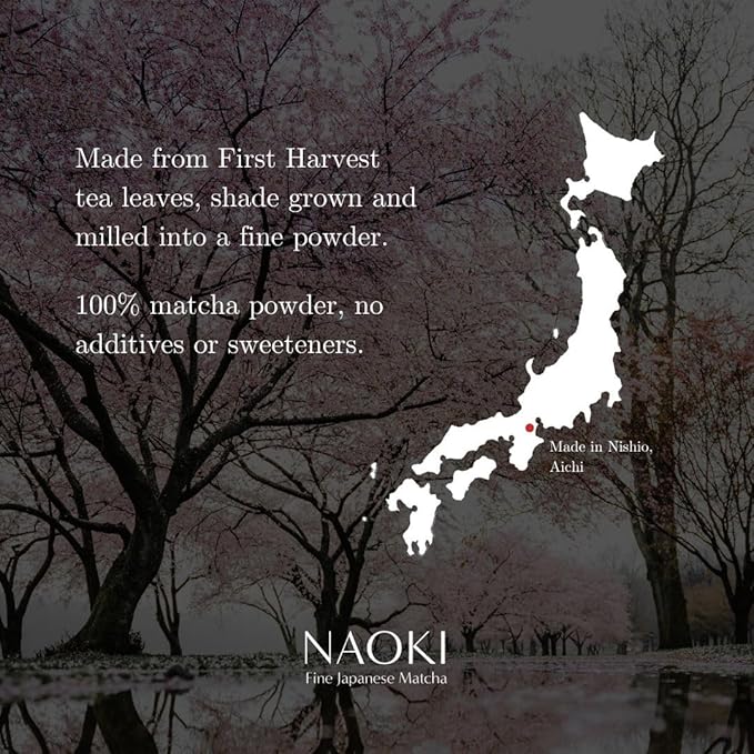 Naoki Matcha Nishio Bloom Masters Collection Matcha – Authentic Japanese Ceremonial Grade Matcha Green Tea Powder from Nishio, Japan (40g / 1.4oz)