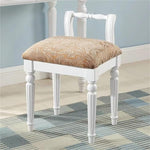 Load image into Gallery viewer, Vintage Solid Wood Vanity Chair - Compact Makeup Stool Accent Chair for Small Spaces Living Room