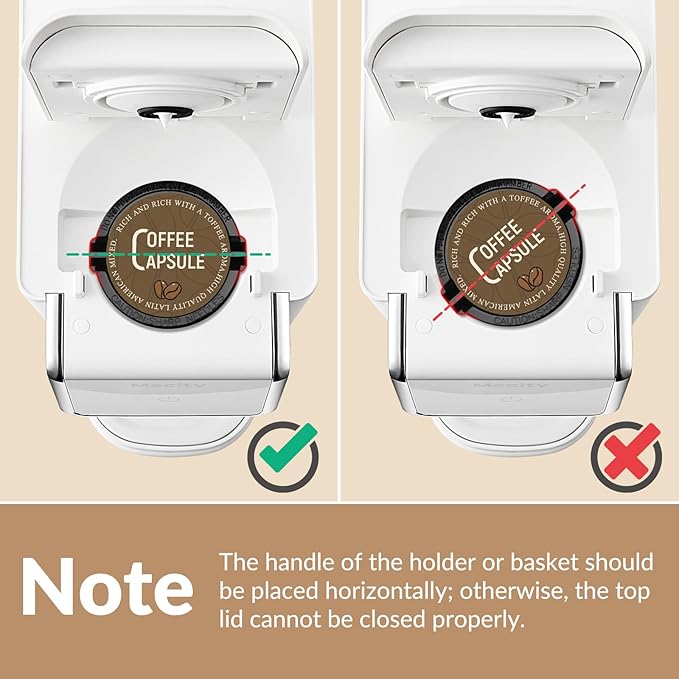 Mecity Coffee Maker Mini Single Serve Coffee Machine Compatible with K Cup Capsule, Ground Coffee, Loose Tea, Small Coffee Pot For Home Use, RV, Apartment, Auto Shut Off 120V 1000W White