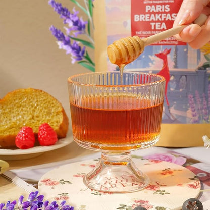 WT WEETEE Paris Breakfast Black Tea,100 Count Paris Black Tea Bags, Bergamot and Vanilla Flavored Black tea with Lavender