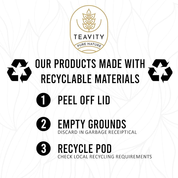 Organic Licorice Mint Tea Pods for Keurig - Natural Decaf Peppermint Tea by Teavity (12 Tea Pods)